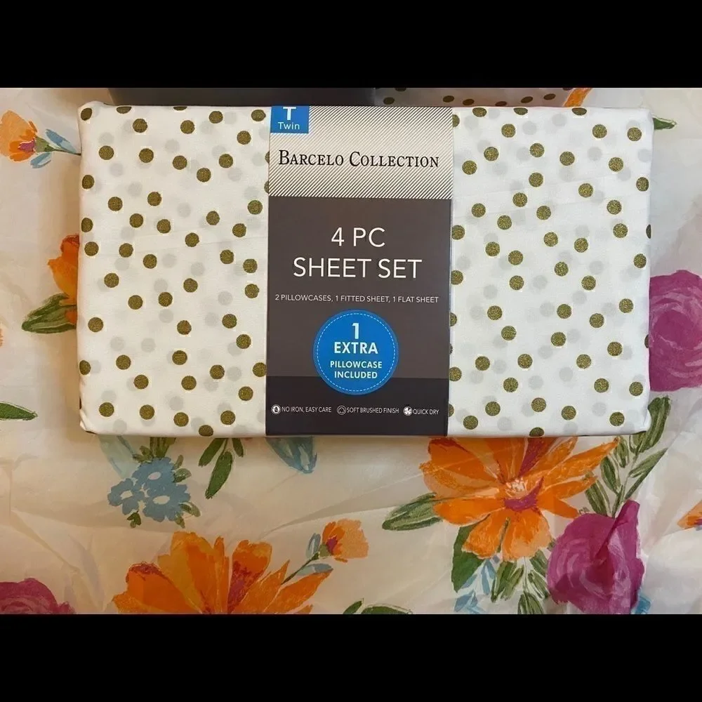 🛍Barcelo Collection 4 PC Sheet Set . Size: Twin